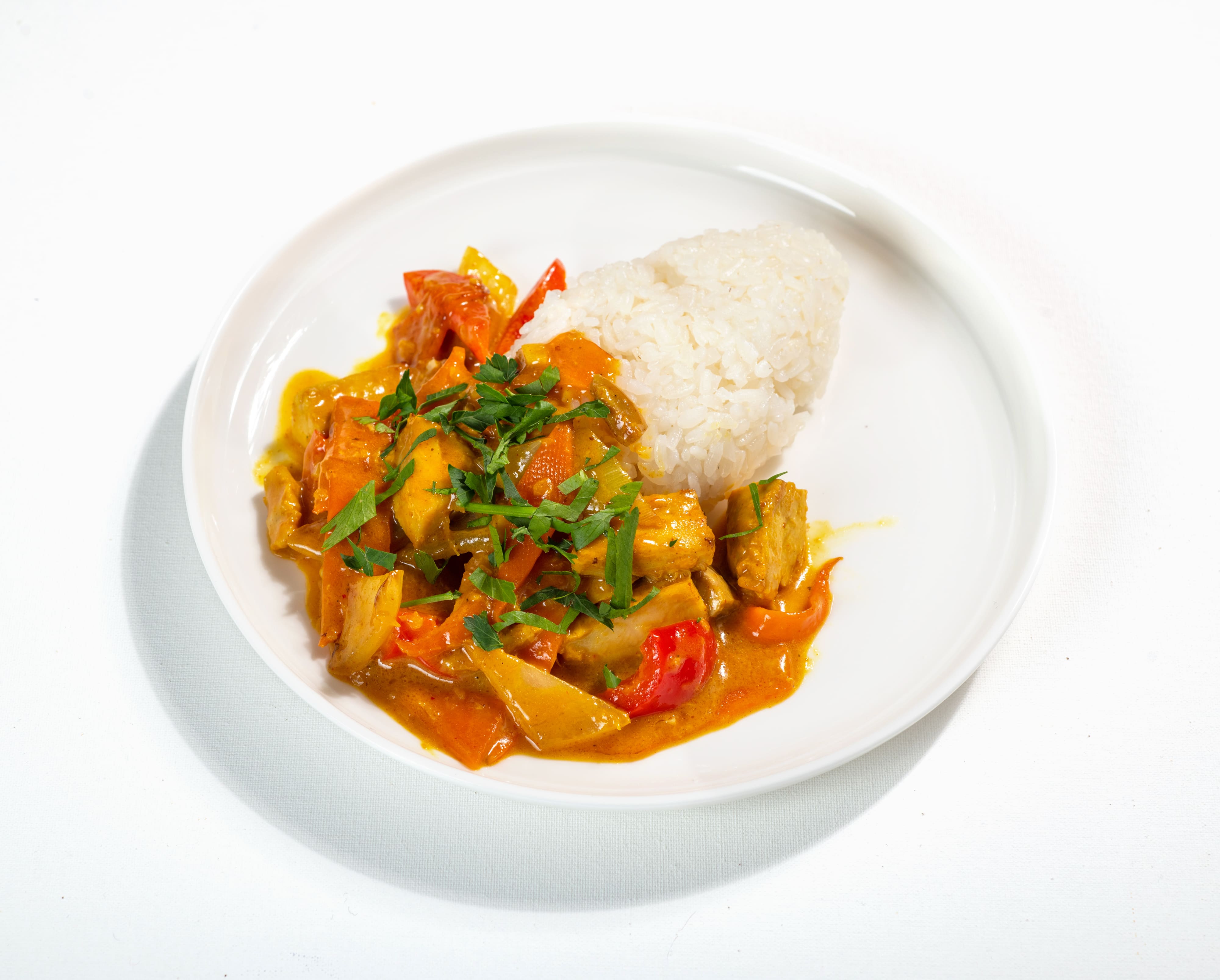 Рис с курицей карри