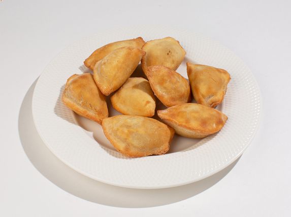 Пельмени жареные