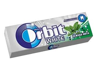 Жевательная резинка Орбит без сахара "Нежная мята" 