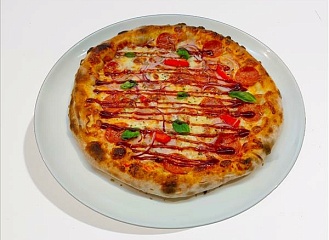 Пицца мясная BBQ